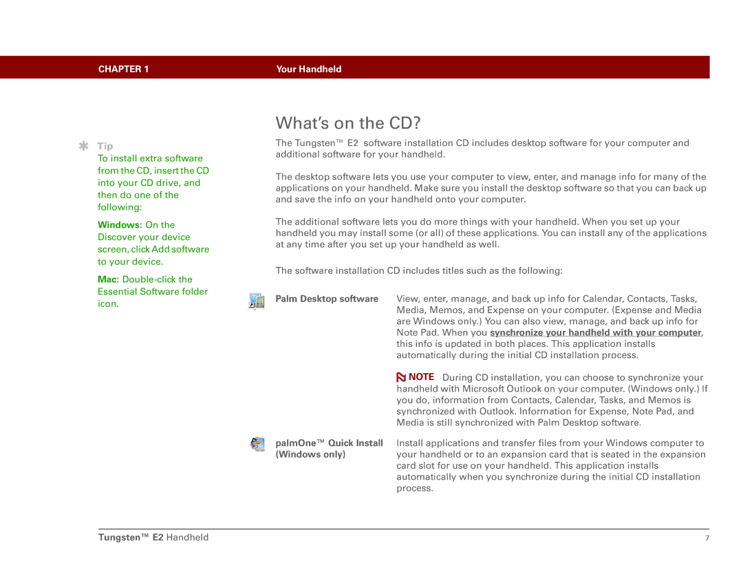 Int'l Wireless E2 manual What’s on the CD? 