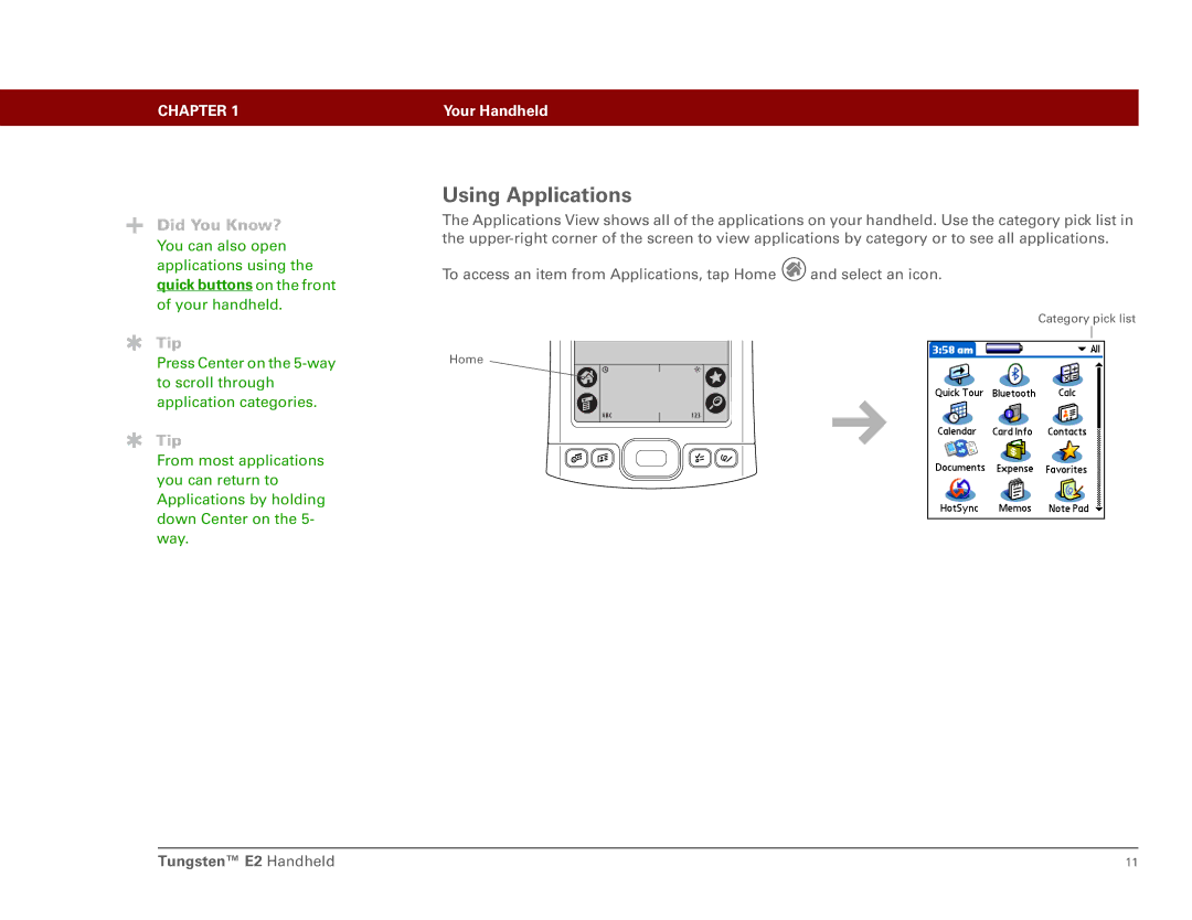 Int'l Wireless E2 manual Using Applications 