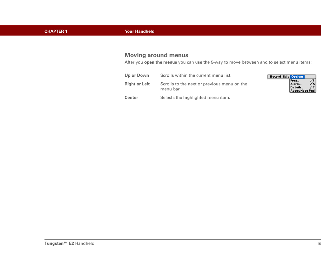 Int'l Wireless E2 manual Moving around menus 