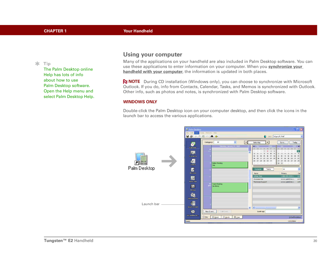 Int'l Wireless E2 manual Using your computer, Windows only 