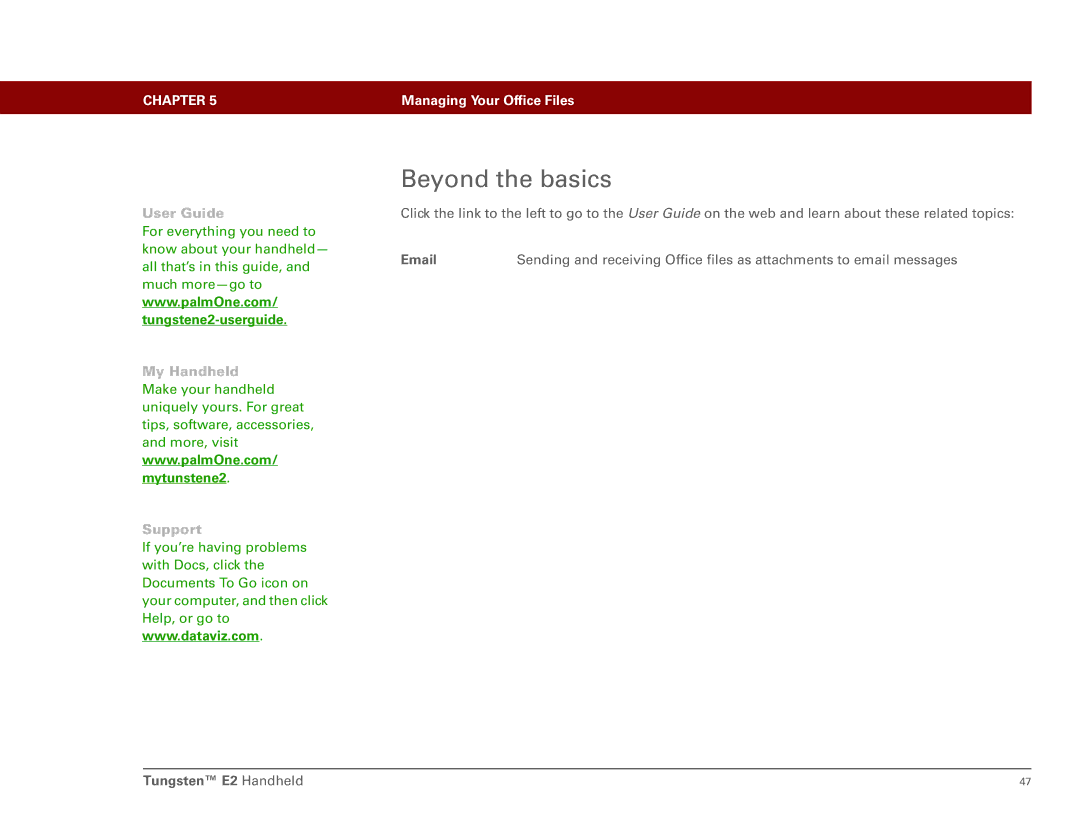 Int'l Wireless E2 manual Beyond the basics 