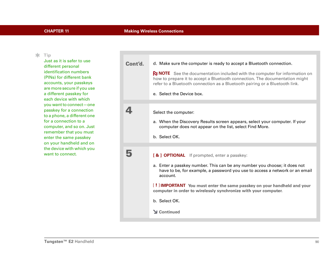 Int'l Wireless E2 manual Cont’d 