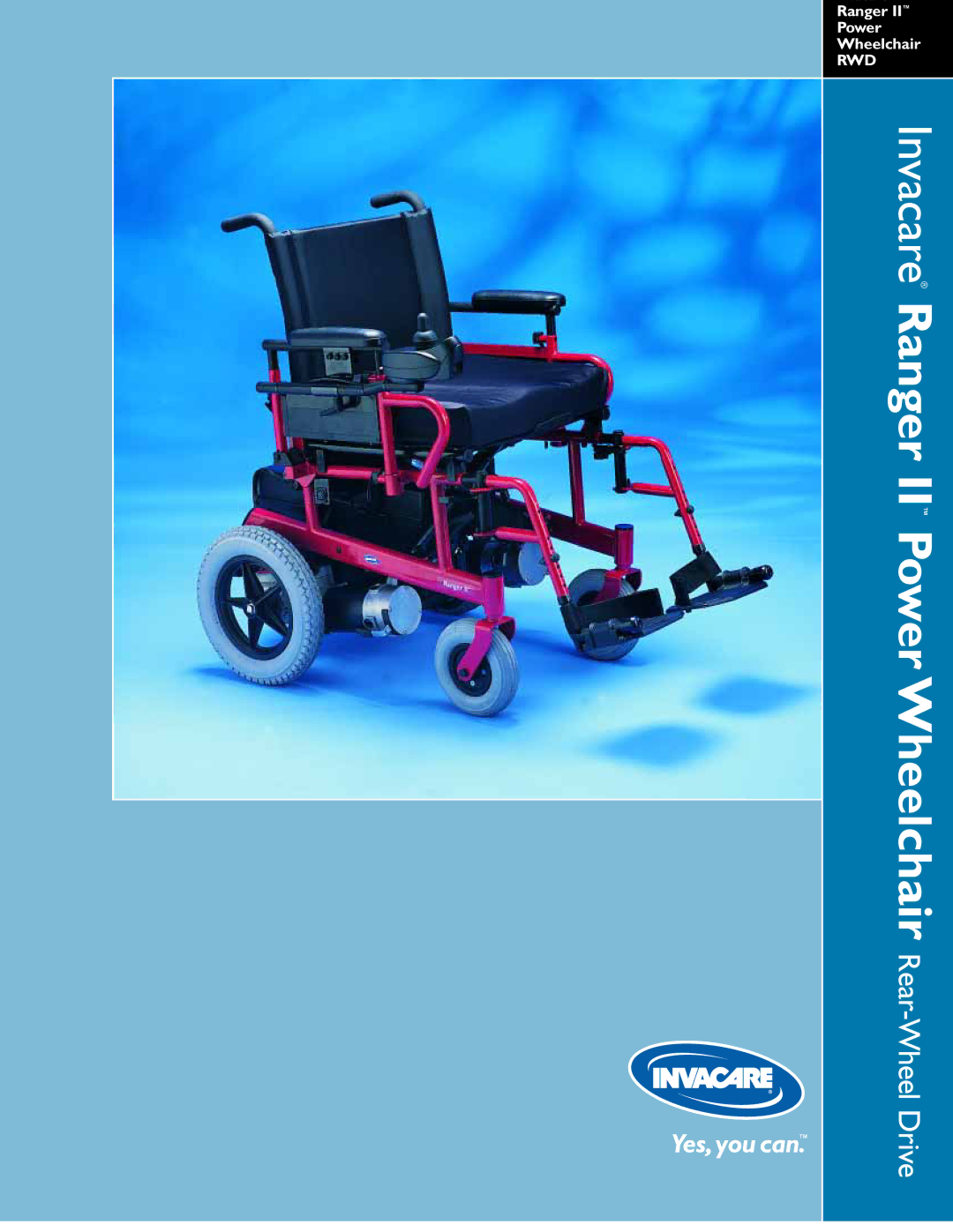 Invacare 00-309 manual Invacare Ranger II Power Wheelchair, Rear-Wheel Drive 