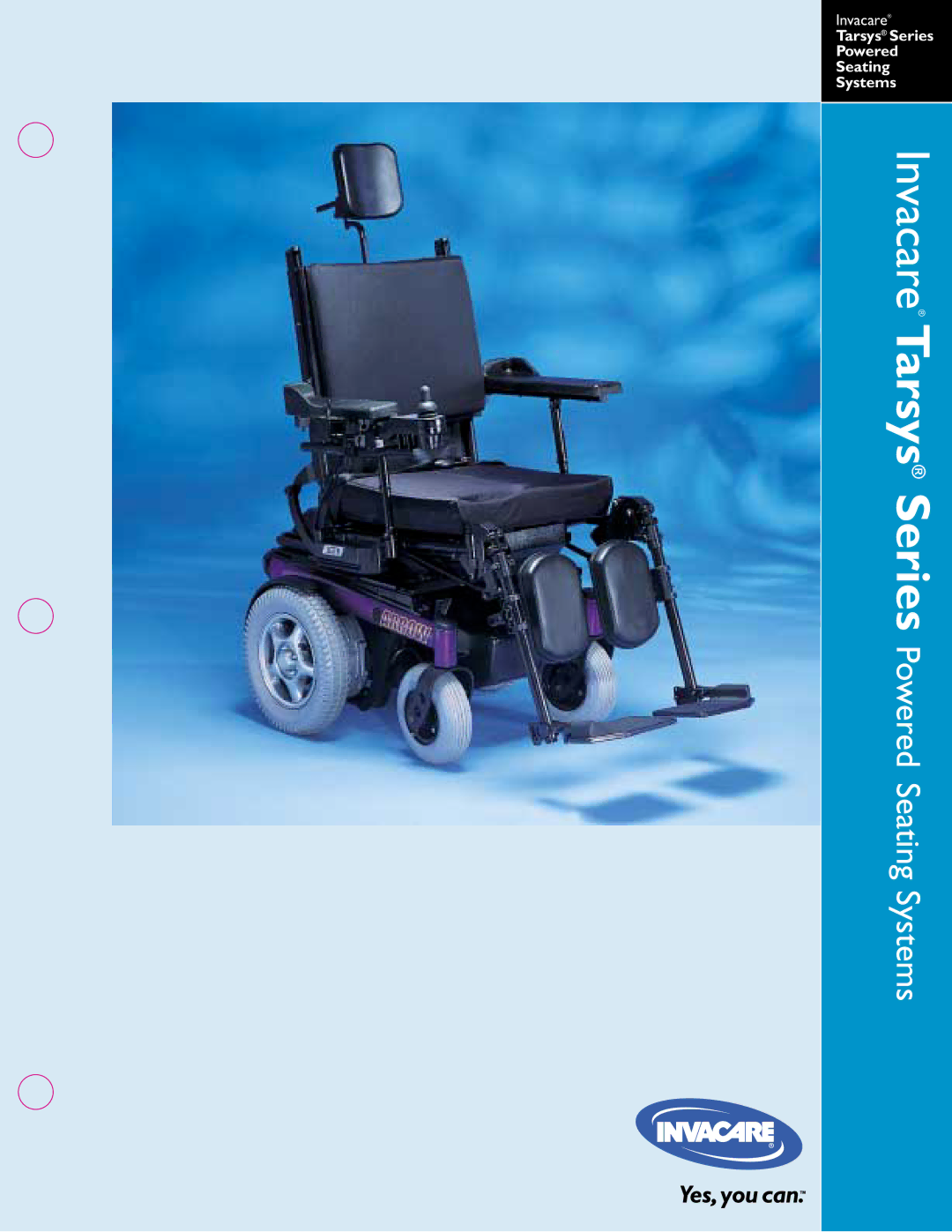 Invacare 00-313 manual Invacare Tarsys Series 