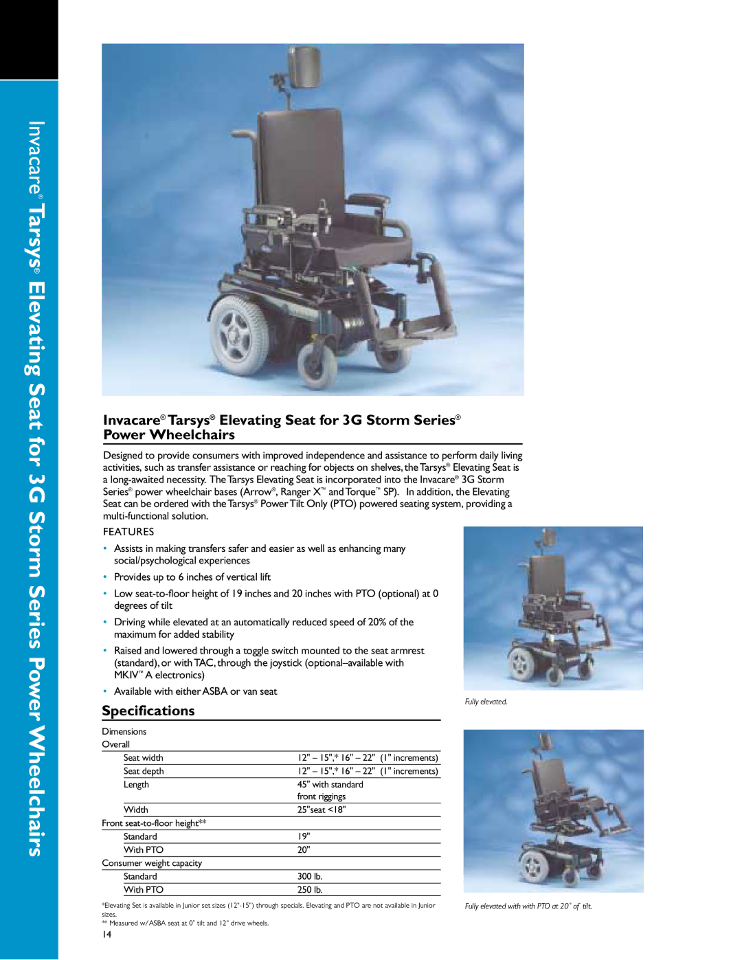 Invacare 00-313 manual Dimensions Overall Seat width 