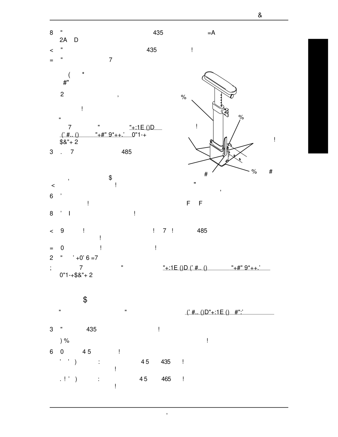 Invacare 1106628 manual Adjusting T-ARM Transfer Assists AND/OR Side Guards Figure, Adjusting T-ARM Sockets Figure 