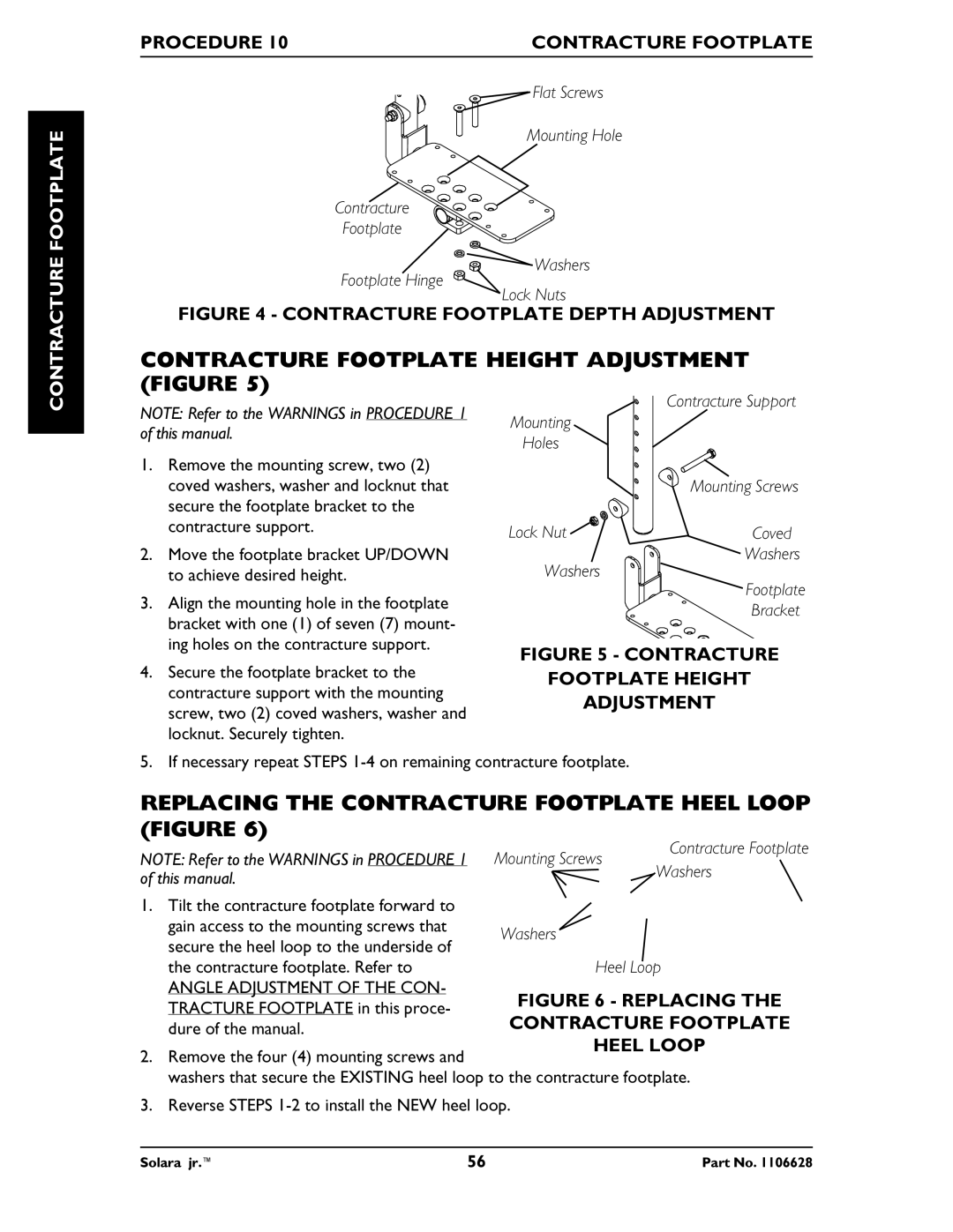 Invacare 1106628 Contracture Footplate Height Adjustment Figure, Replacing the Contracture Footplate Heel Loop Figure 