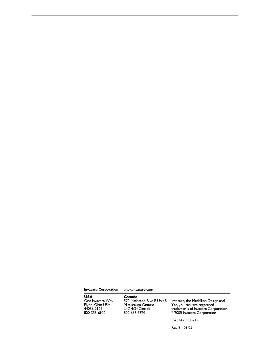 Invacare 1130268B, 1130266A, 1130230B, 1130213 instruction sheet Usa 