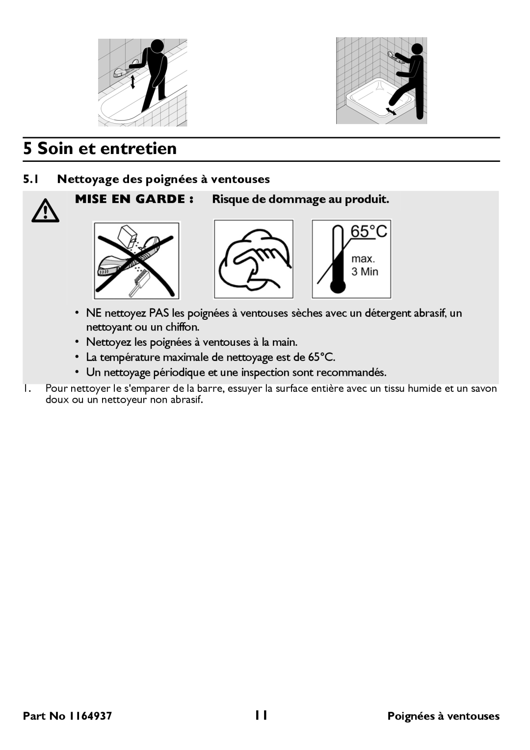 Invacare 218-18 inch  222-22 inch user manual Soin et entretien 