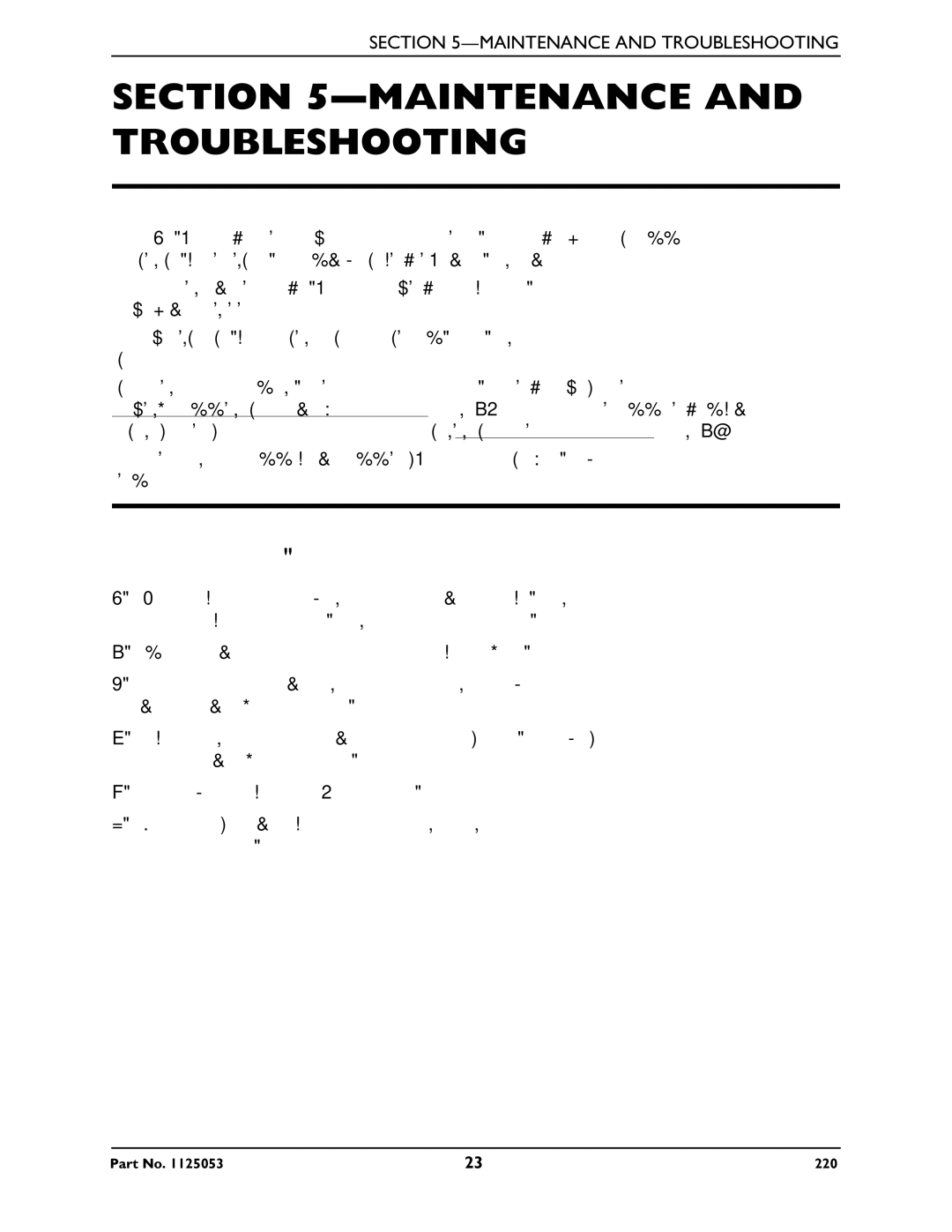 Invacare 220 manual Maintenance and Troubleshooting, Suggested Maintenance Procedures 