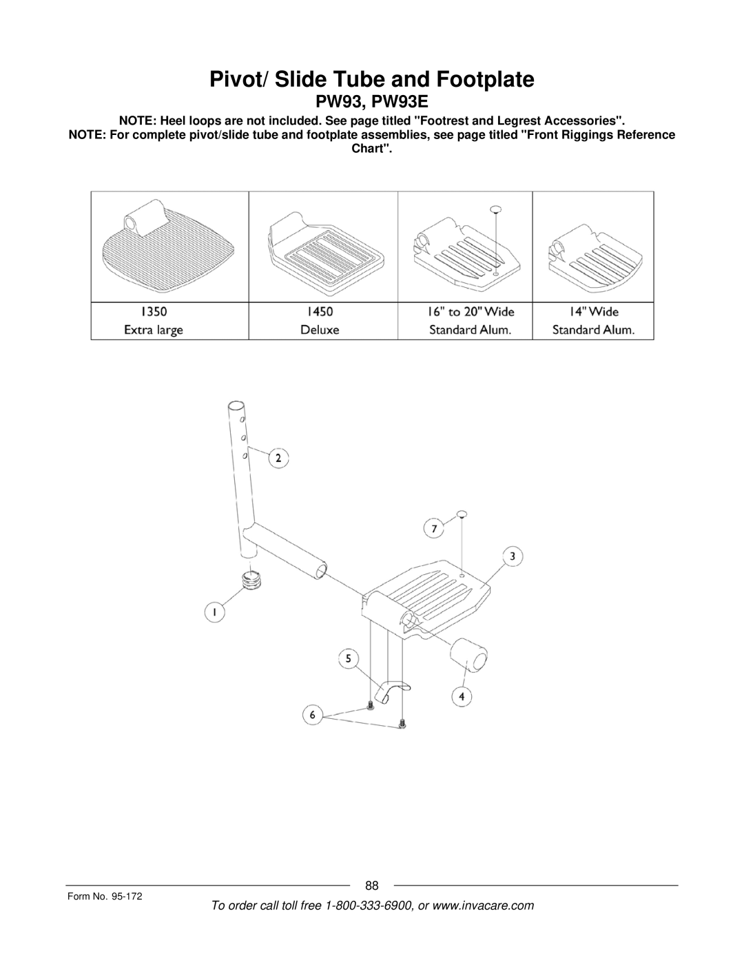 Invacare 250-S manual PW93, PW93E 