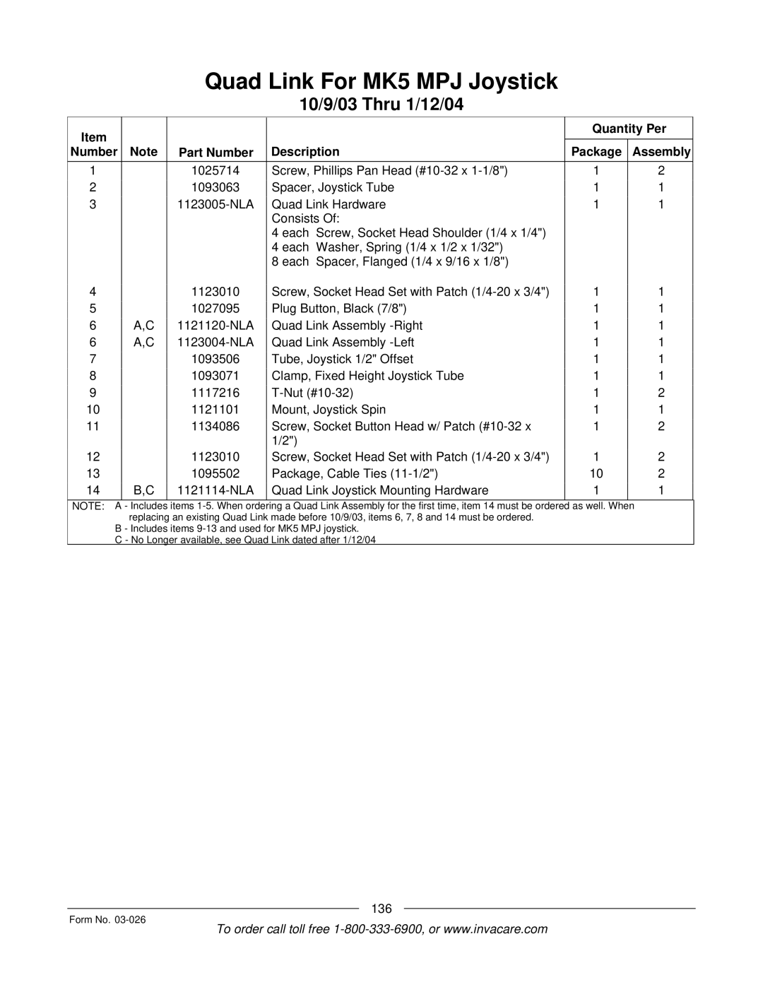 Invacare 2GR, 2GTR manual 136 