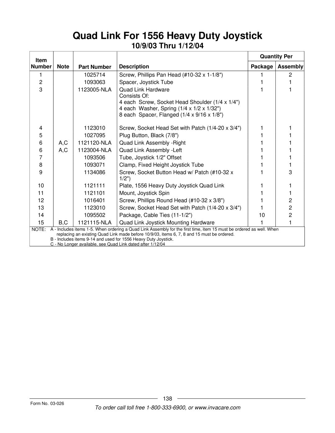 Invacare 2GTR, 2GR manual 138 