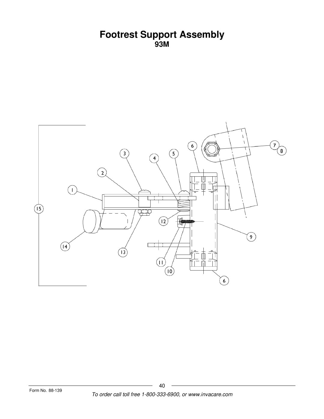 Invacare 3000 manual 93M 