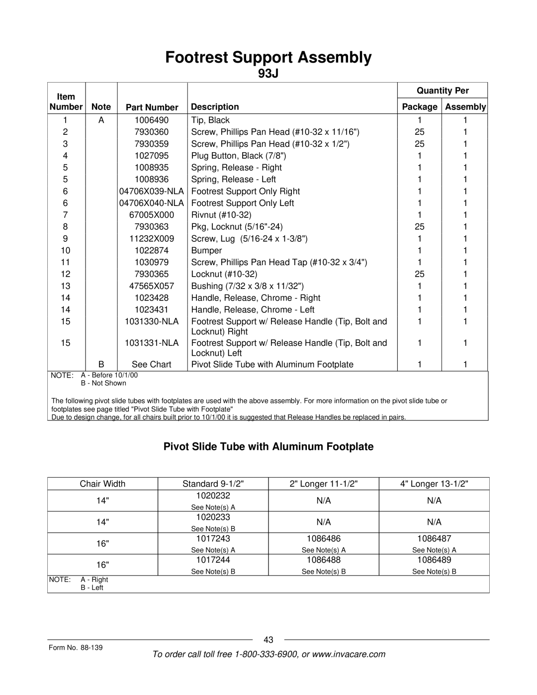 Invacare 3000 manual 1020233 