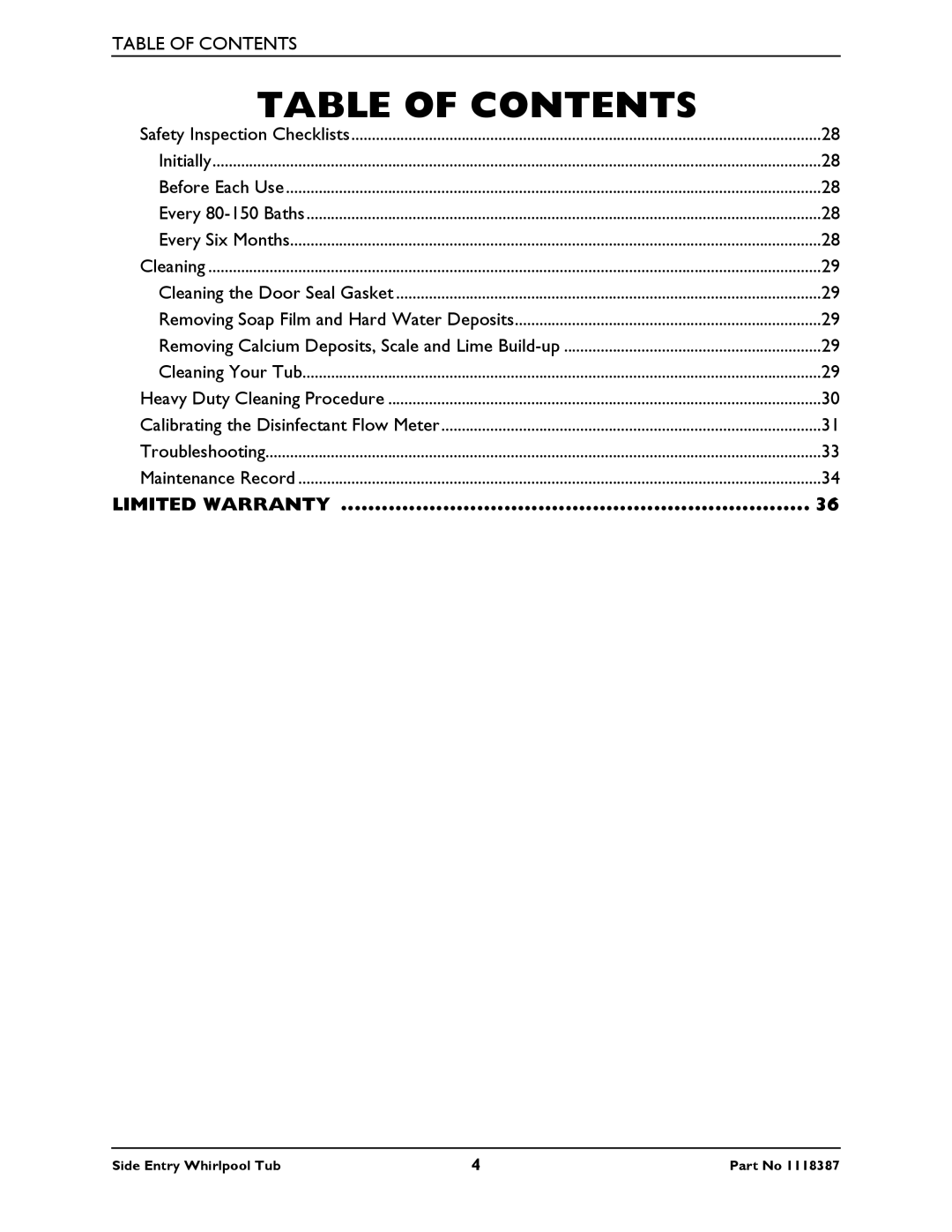 Invacare 3650 manual Limited Warranty 