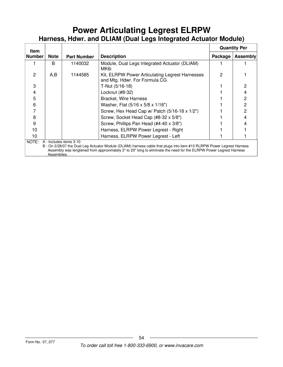 Invacare 3G Storm Series manual Includes 