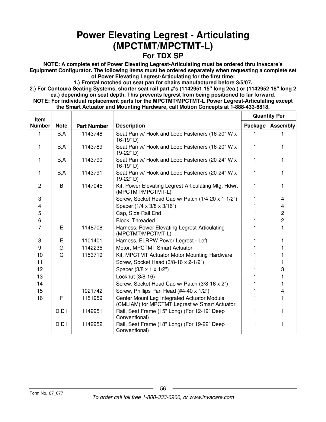 Invacare 3G Storm Series manual Mpctmt/Mpctmt-L 