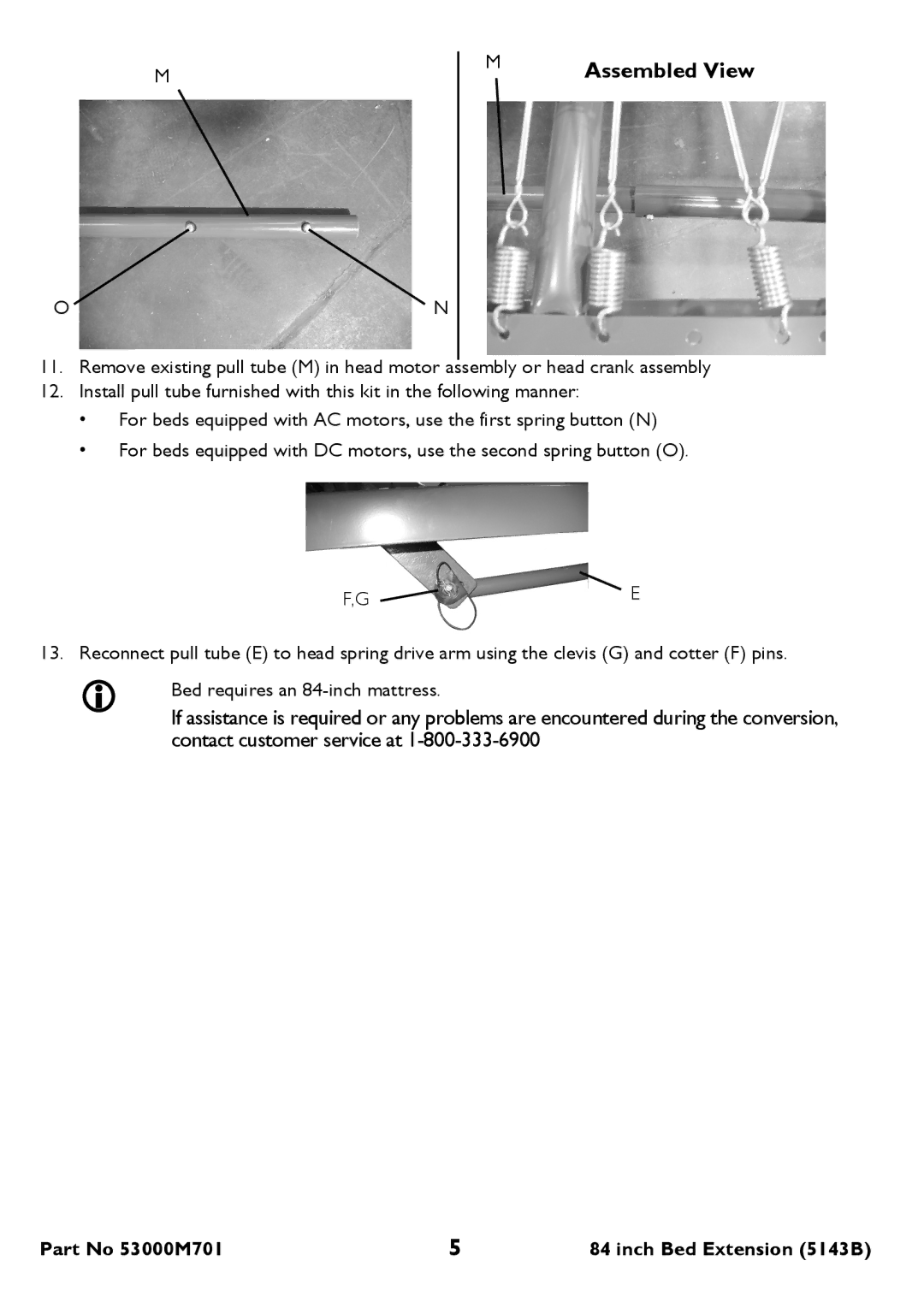 Invacare 5143B service manual Assembled View 