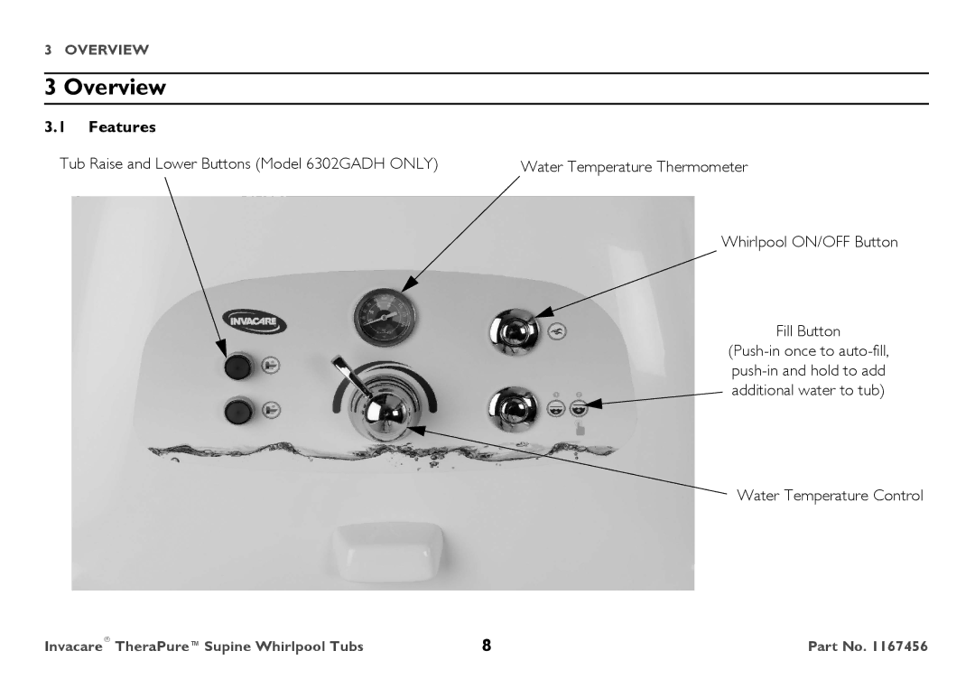 Invacare 6302G user manual Overview, Features 