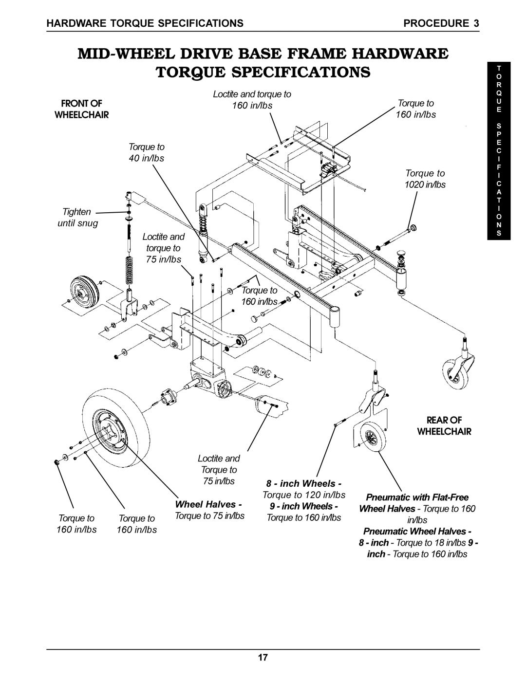 Invacare Ranger X, Arrow, Torque SP service manual Pneumatic with Flat-Free, Pneumatic Wheel Halves 