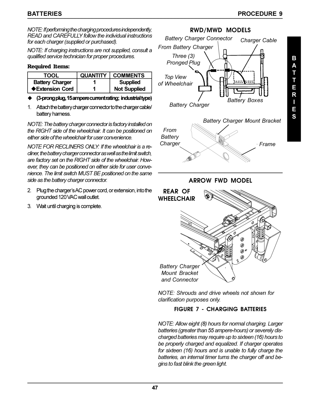 Invacare Ranger X, Arrow, Torque SP service manual Required Items 