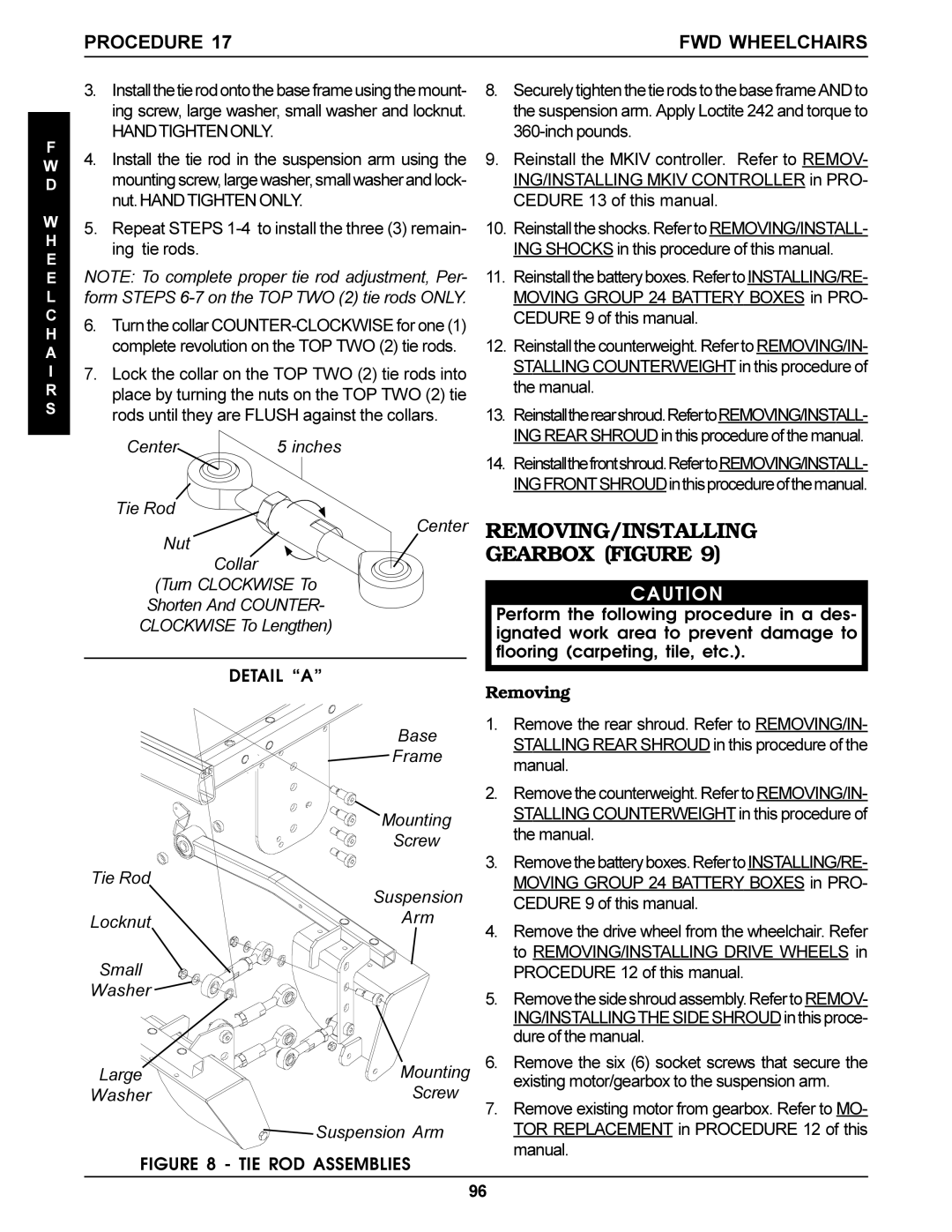 Invacare Arrow, Torque SP, Ranger X service manual Ing tie rods 