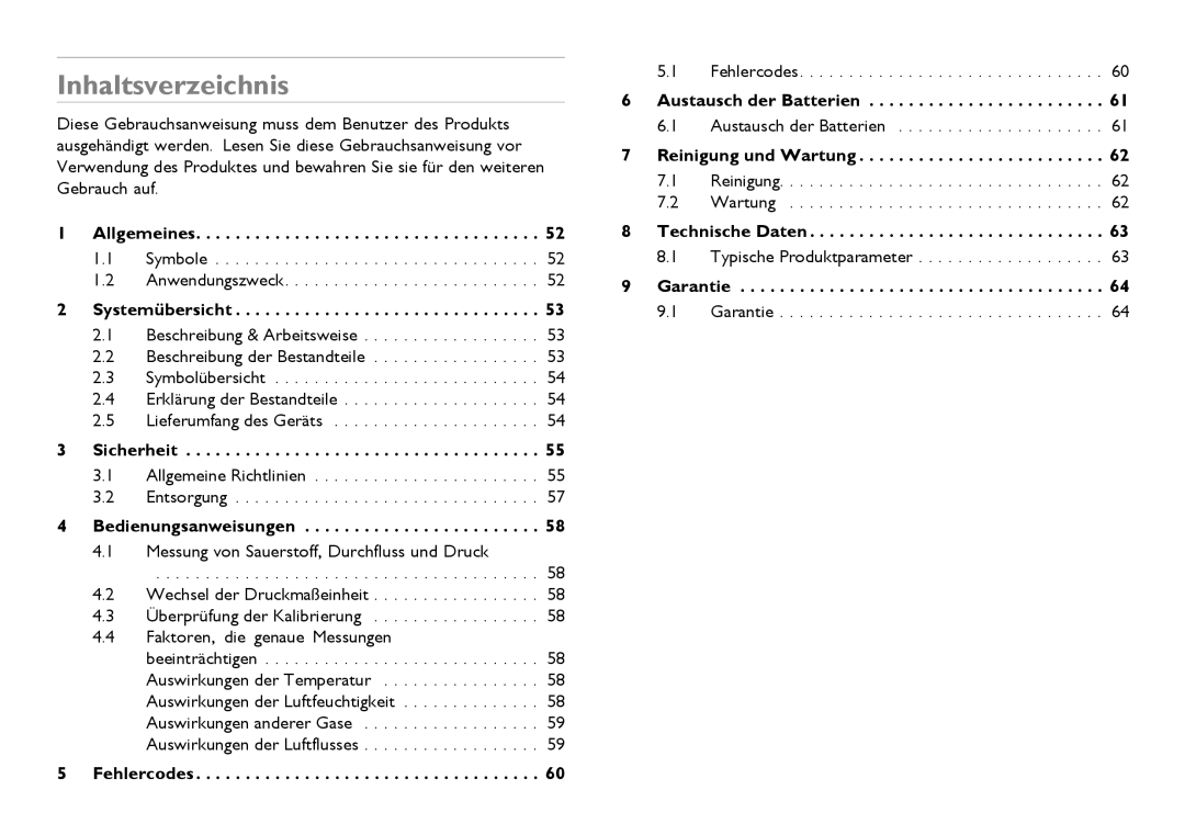 Invacare CE0123 user manual Inhaltsverzeichnis 