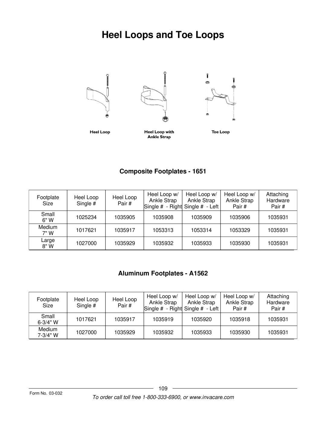 Invacare Compass SPT manual Heel Loops and Toe Loops, Composite Footplates, Aluminum Footplates A1562 