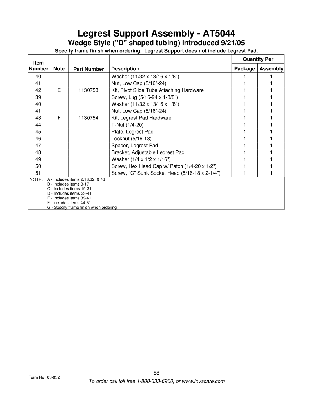 Invacare Compass SPT manual Includes 