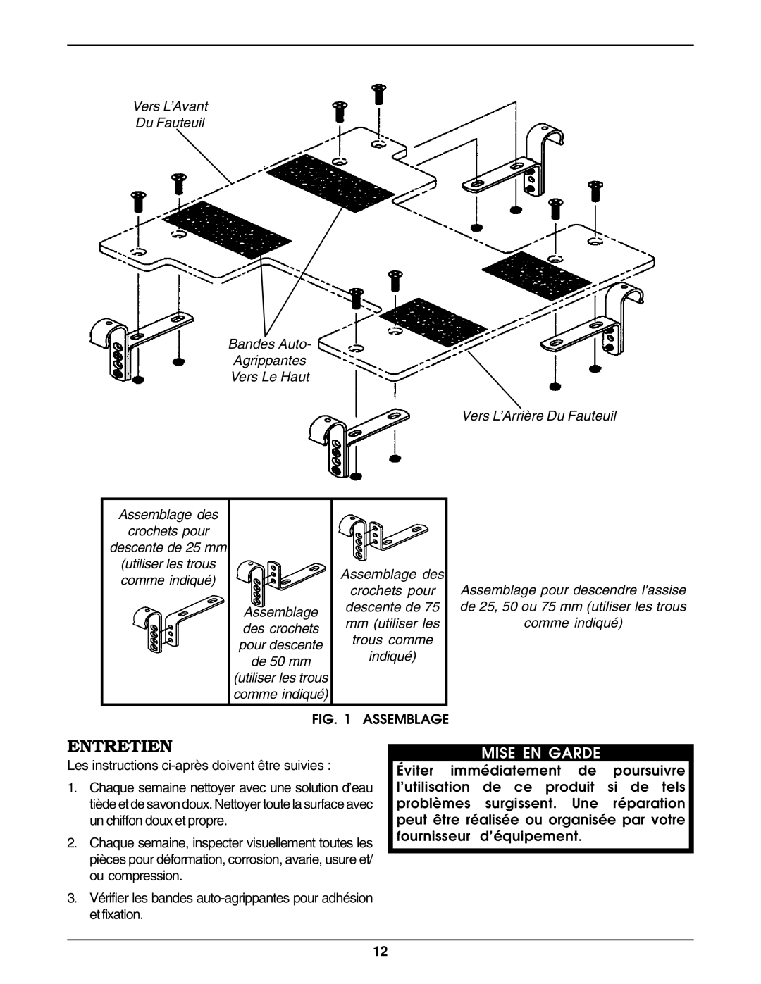 Invacare DBA, DBPA manual Entretien, Assemblage 