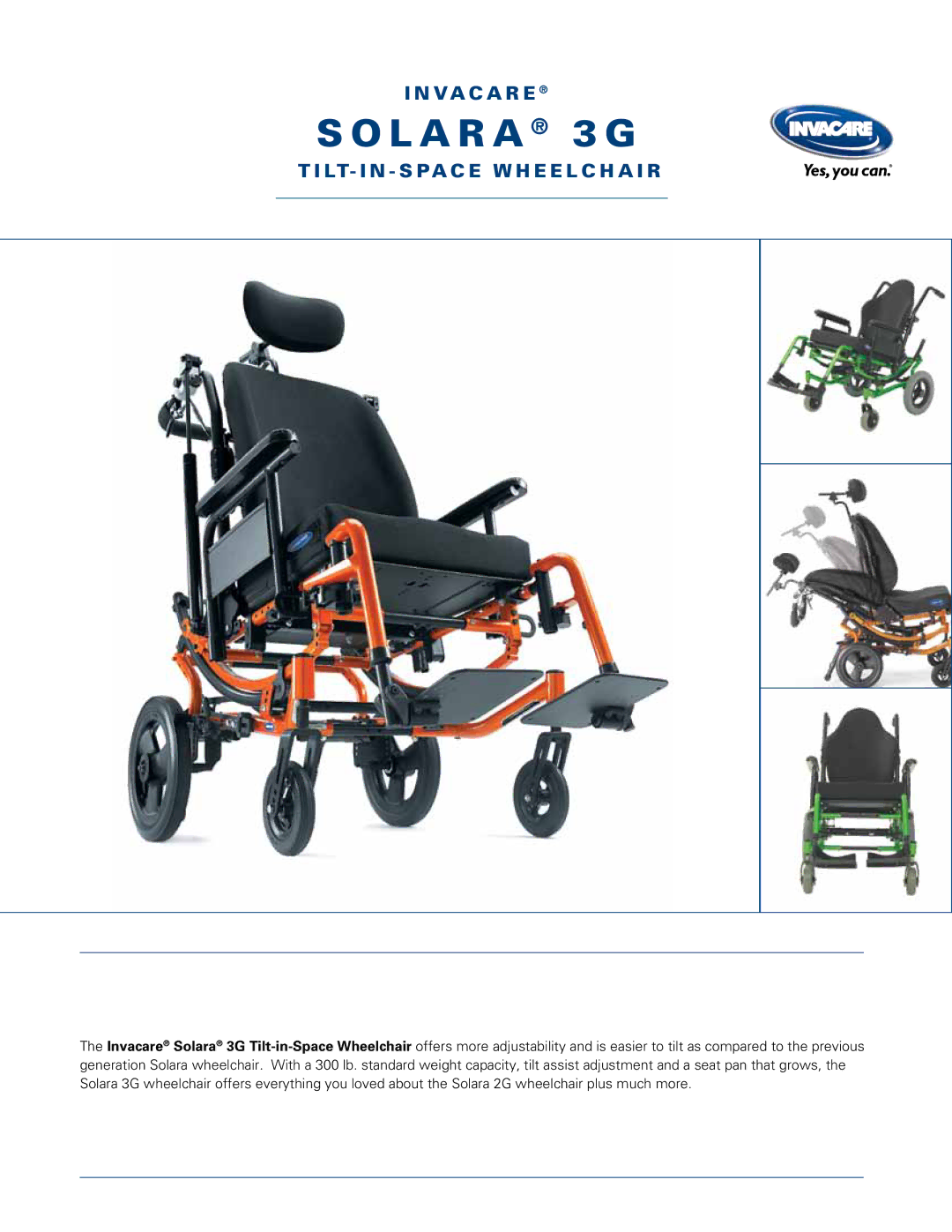 Invacare E1161 manual L a r a 3 G, Va c a r e, Lt- i n s pac e w h e e l c h a i r 