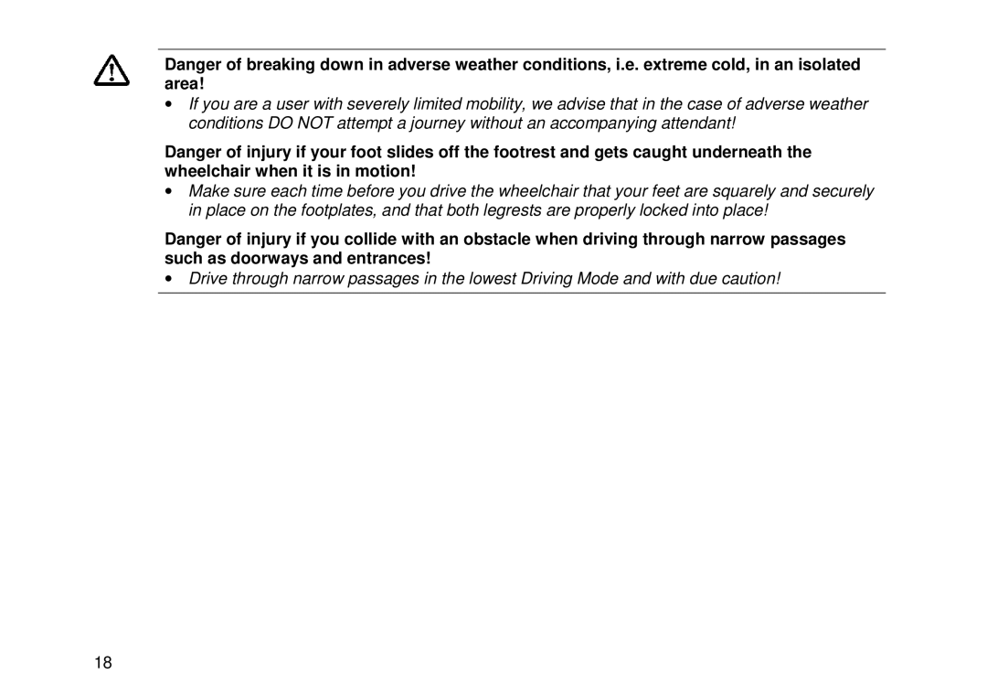 Invacare Electric wheelchair manual 