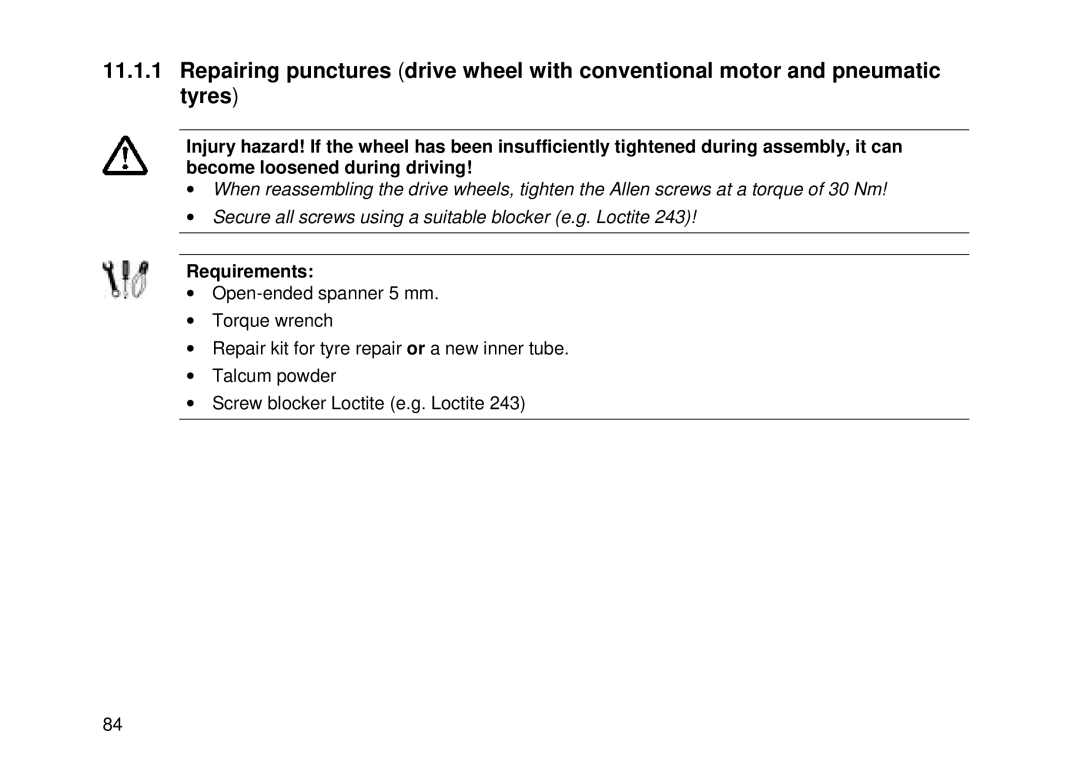 Invacare Electric wheelchair manual Requirements 