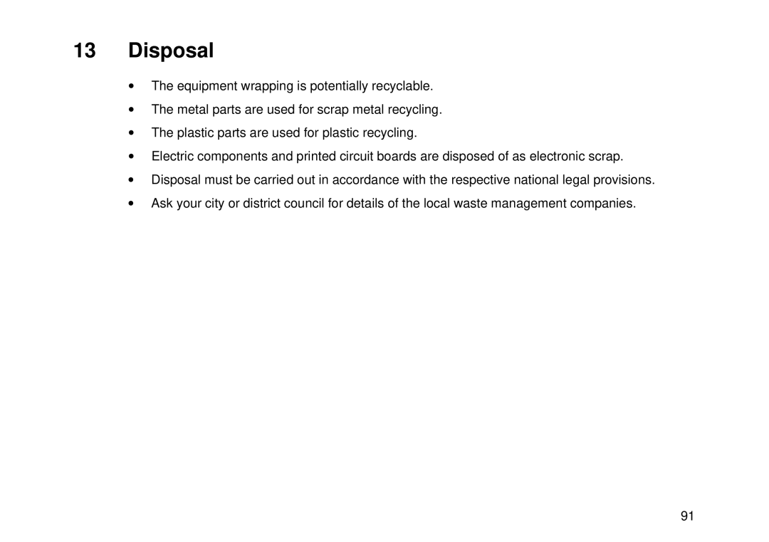 Invacare Electric wheelchair manual Disposal 