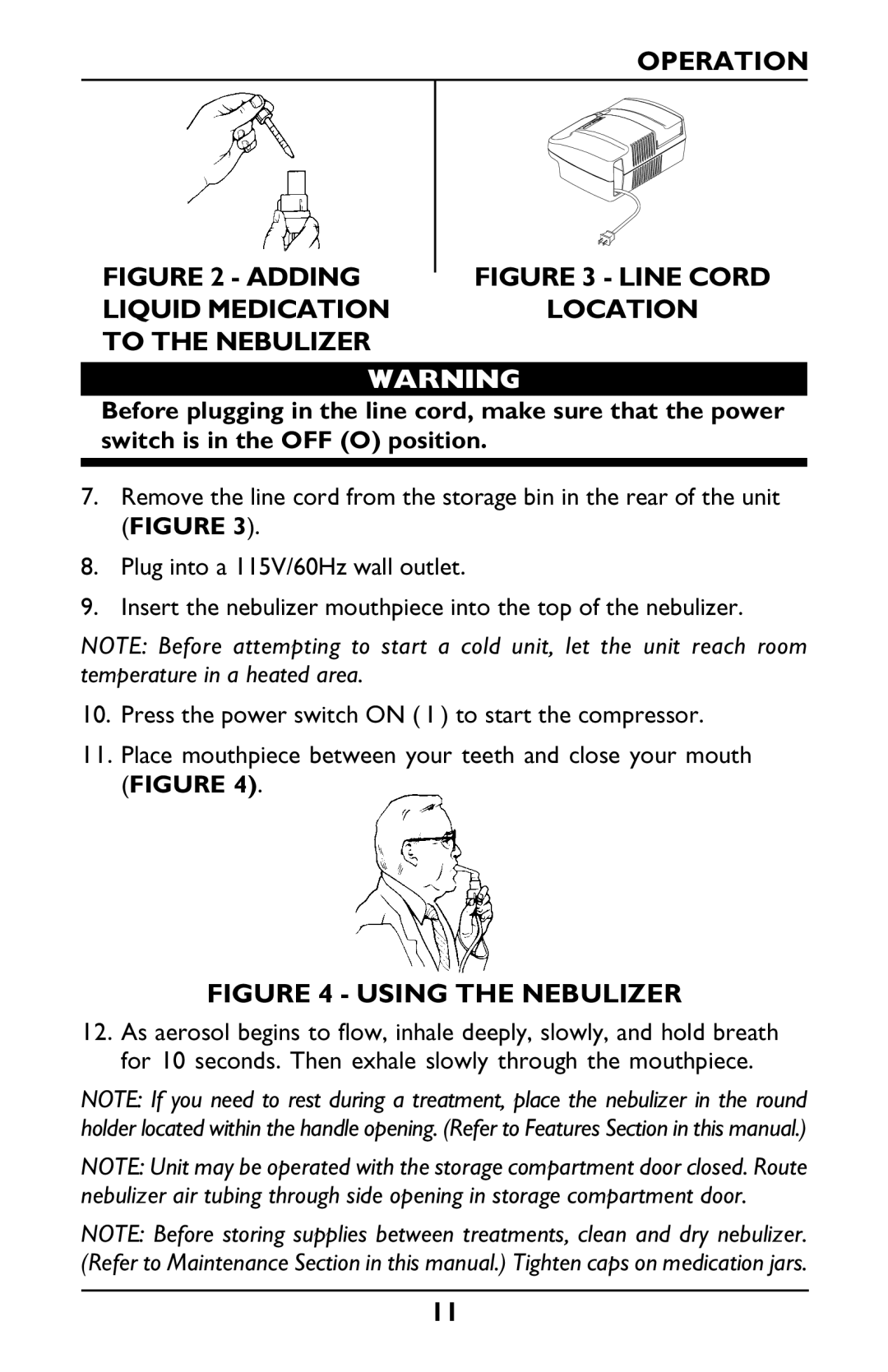 Invacare Envoy owner manual Adding Liquid Medication to the Nebulizer 