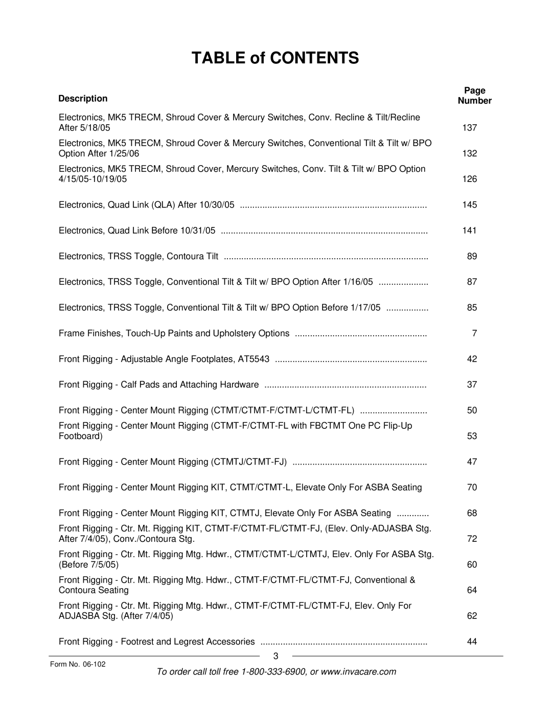 Invacare Formula TRE manual 145 