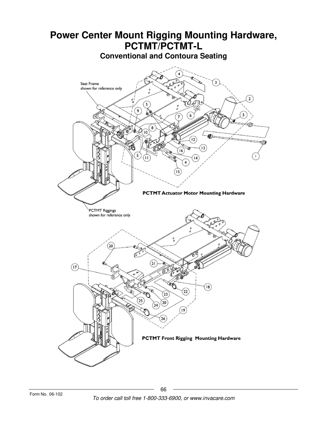 Invacare Formula TRE manual Pctmt/Pctmt-L 