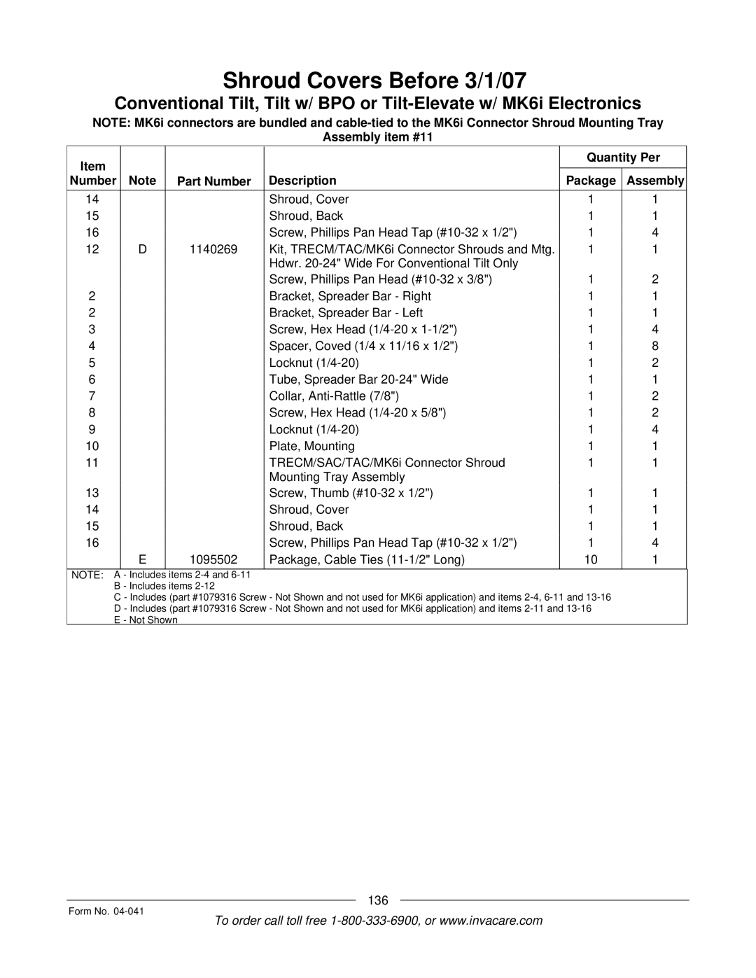 Invacare Formula manual 136 