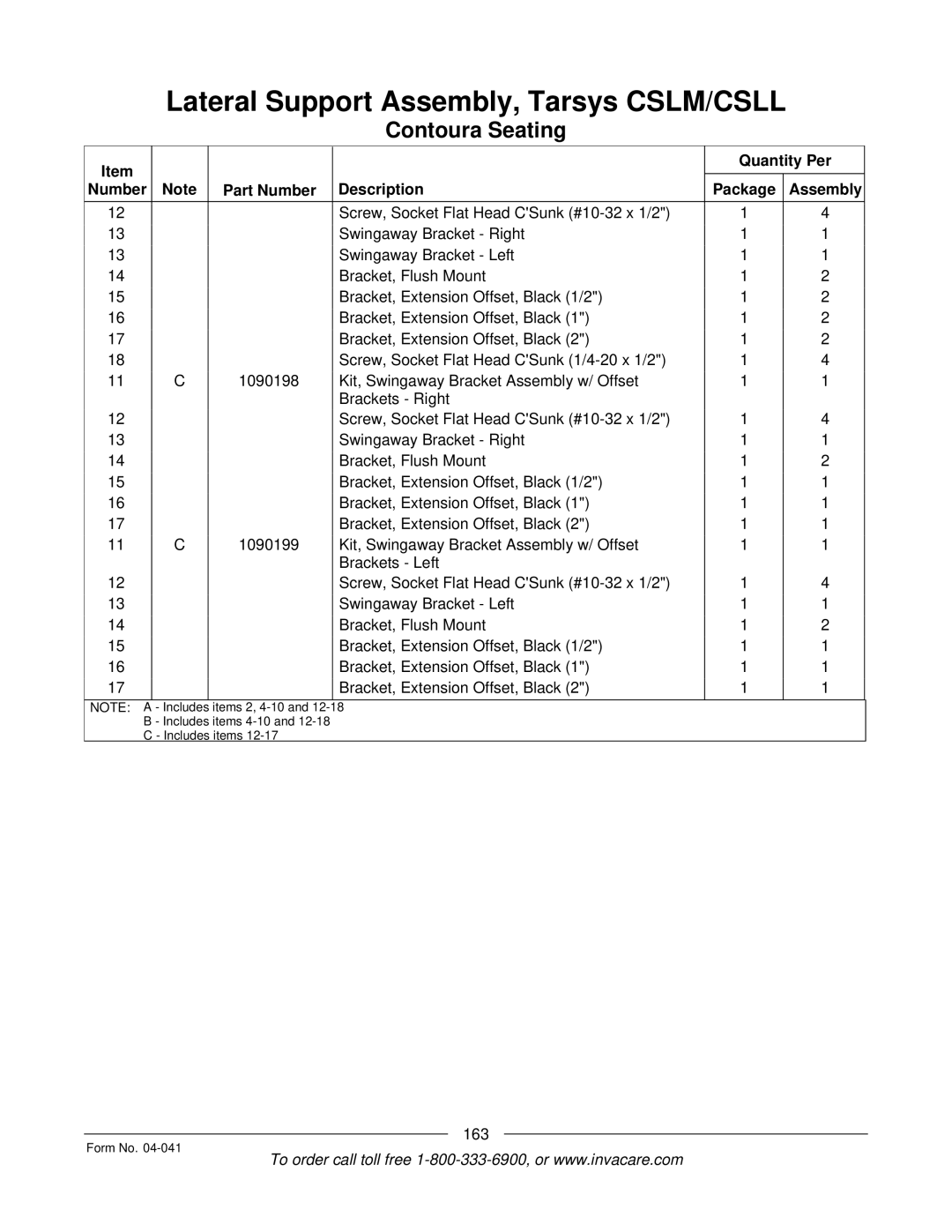 Invacare Formula manual 163 