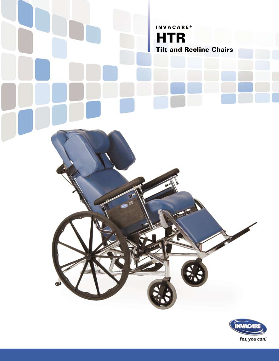 Invacare HTR3000 manual I N V A C A R E, Tilt and Recline Chairs 