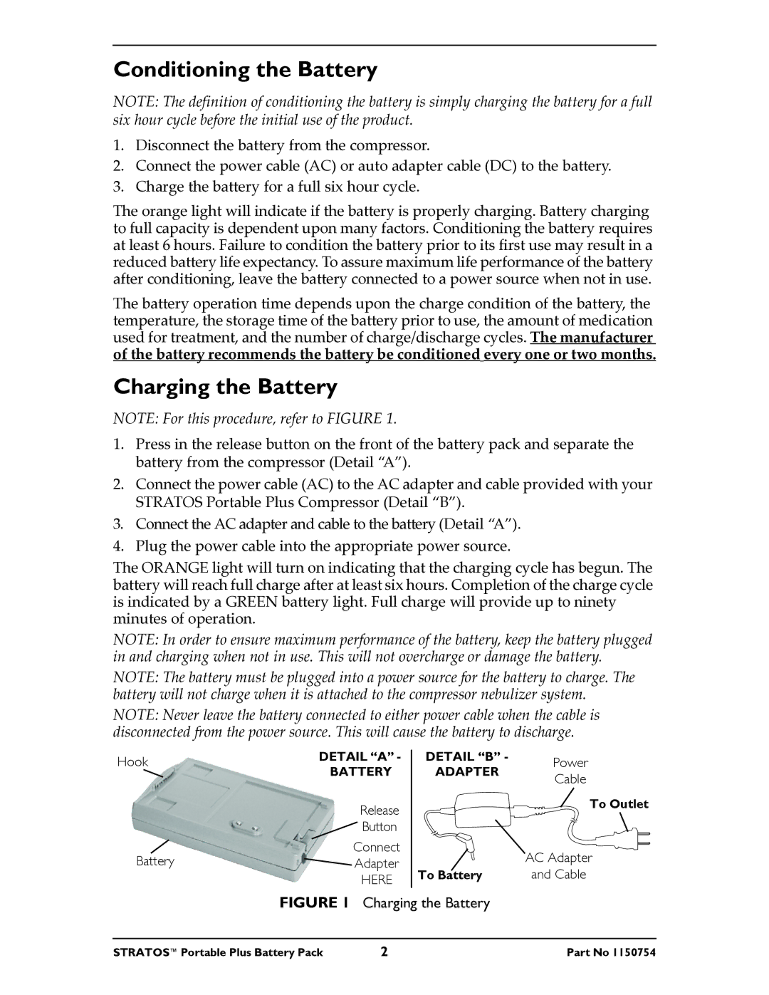 Invacare IRC 1731 service manual Conditioning the Battery, Charging the Battery 