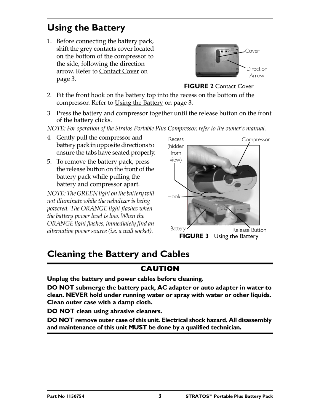 Invacare IRC 1731 service manual Using the Battery, Cleaning the Battery and Cables 