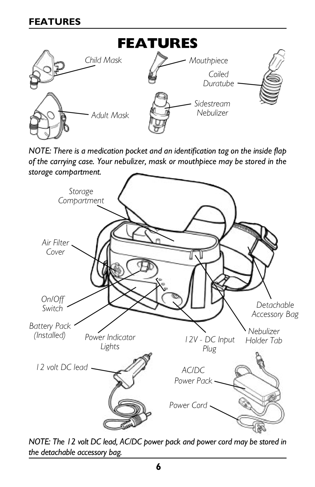 Invacare IRC1175 manual Features 