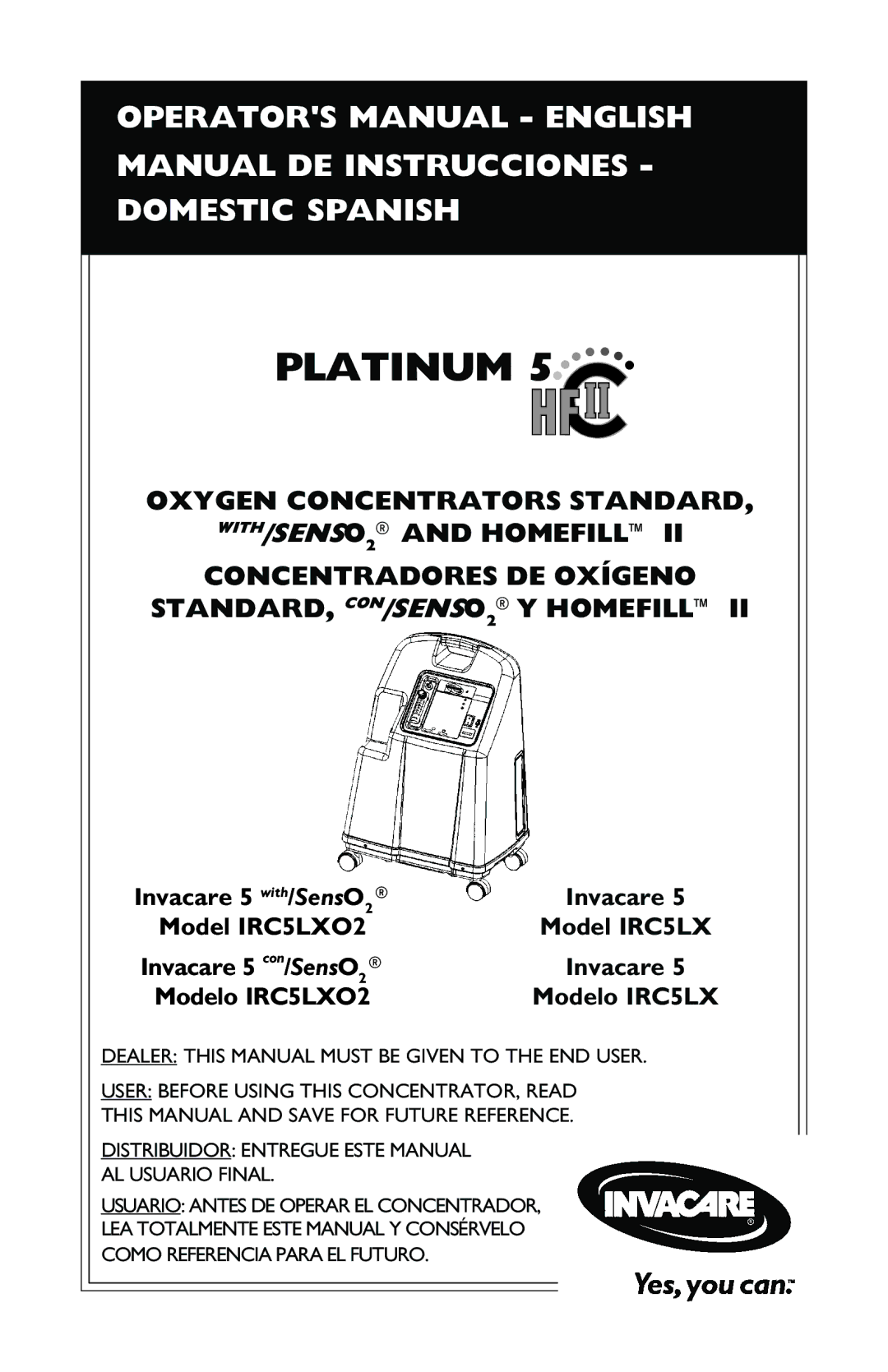 Invacare IRC5LXO2, IRC5LX manual Platinum 