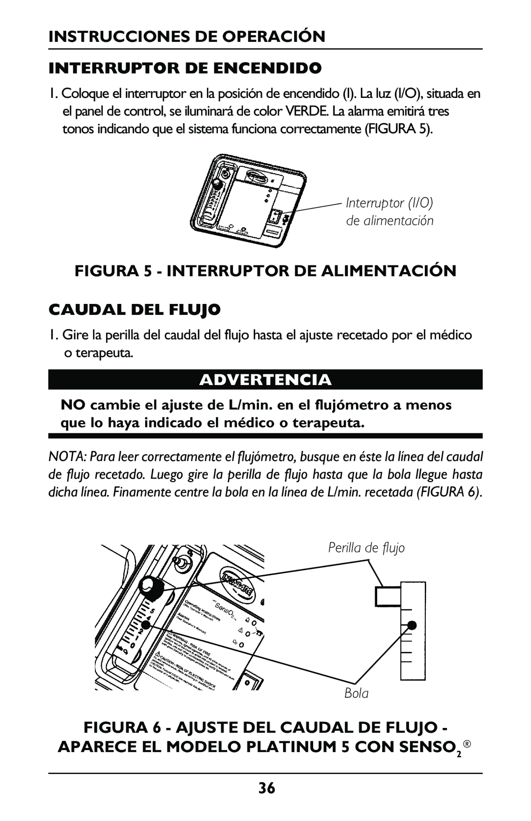 Invacare IRC5LXO2, IRC5LX manual Instrucciones DE Operación Interruptor DE Encendido 