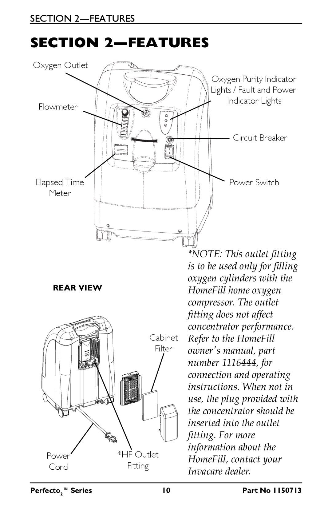 Invacare IRC5PO2AW, IRC5PAW manual Features 