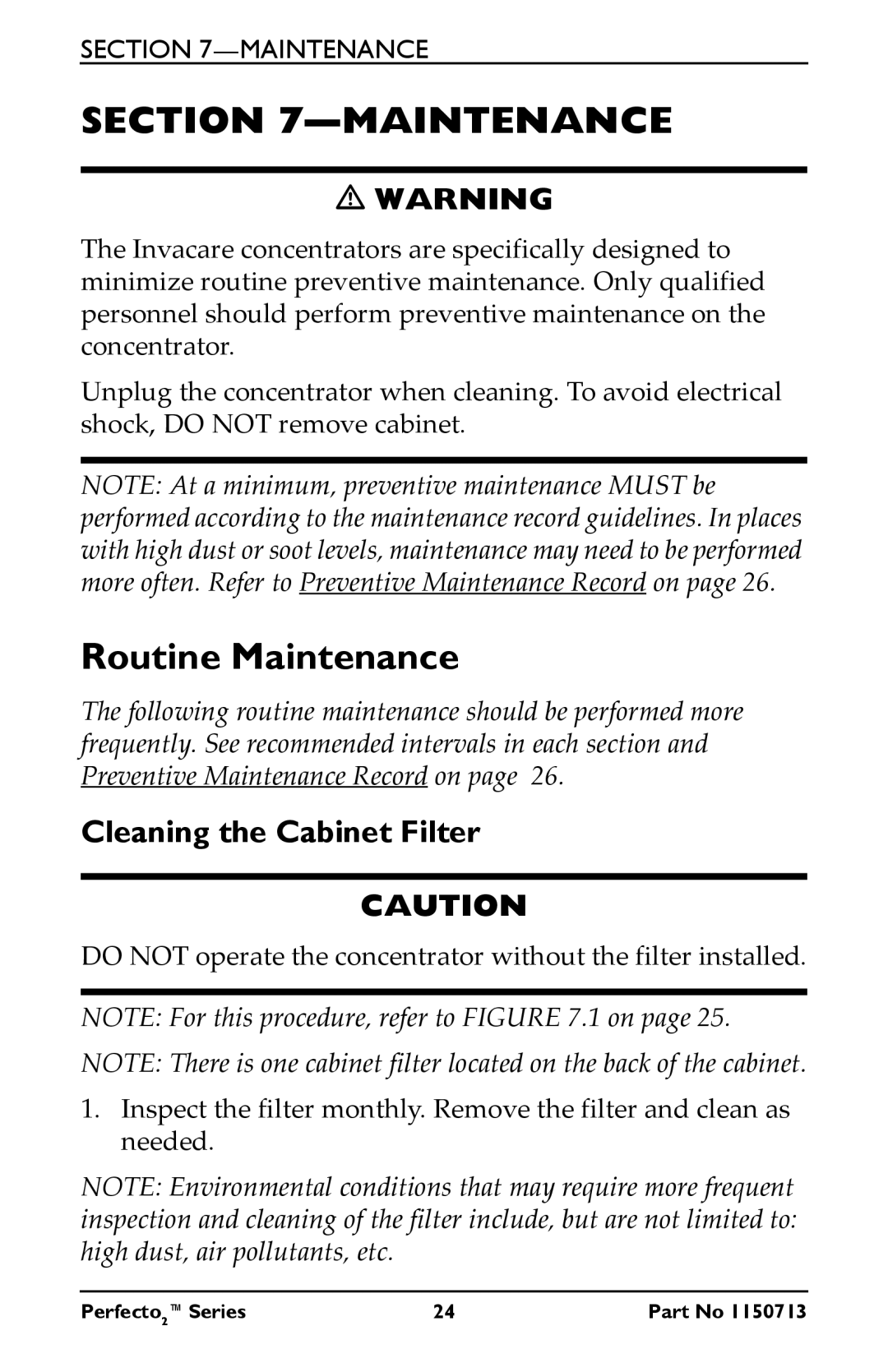 Invacare IRC5PO2AW, IRC5PAW manual Routine Maintenance 