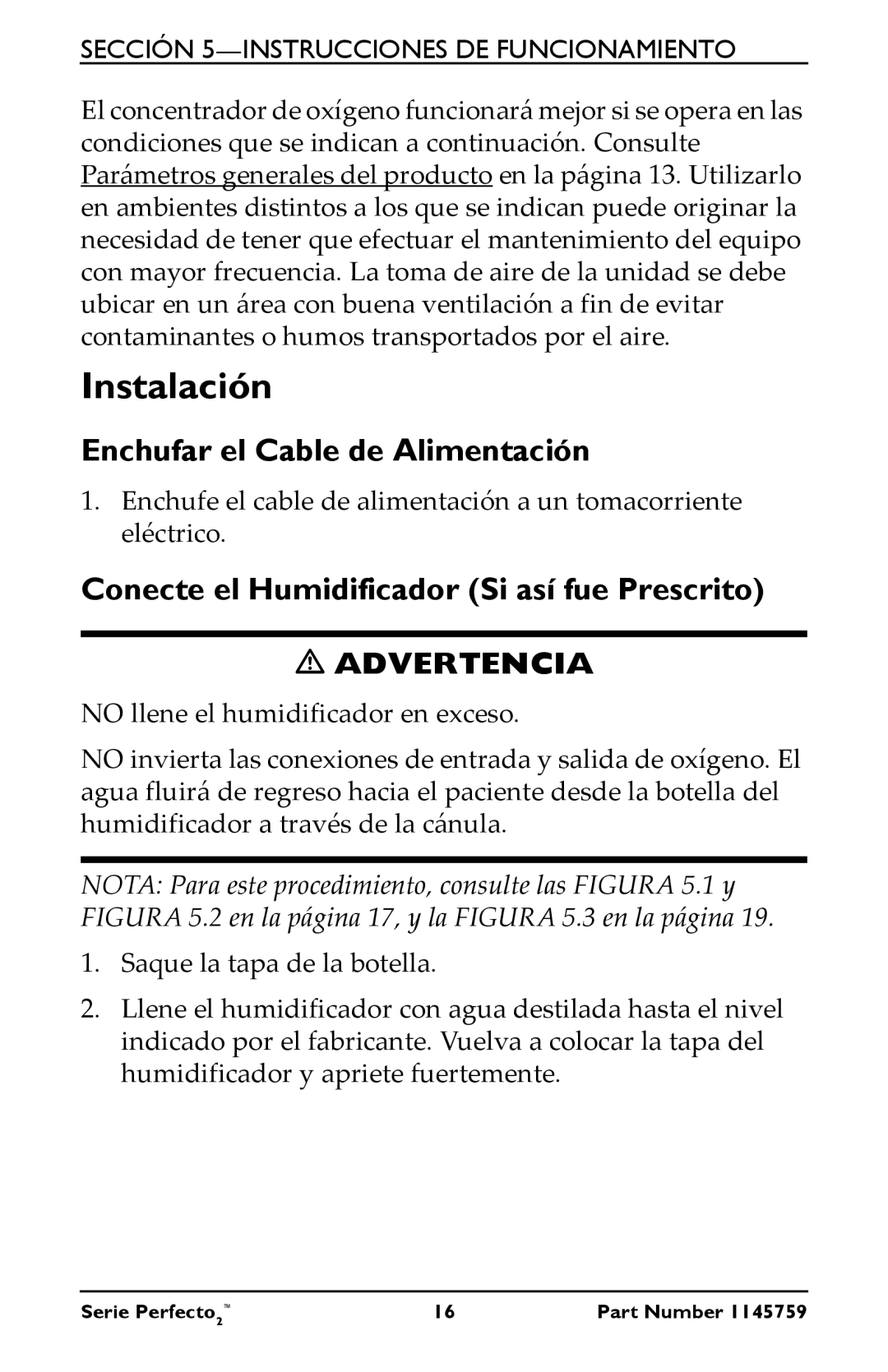 Invacare IRC5PO2W, IRC5PW manual Instalación 