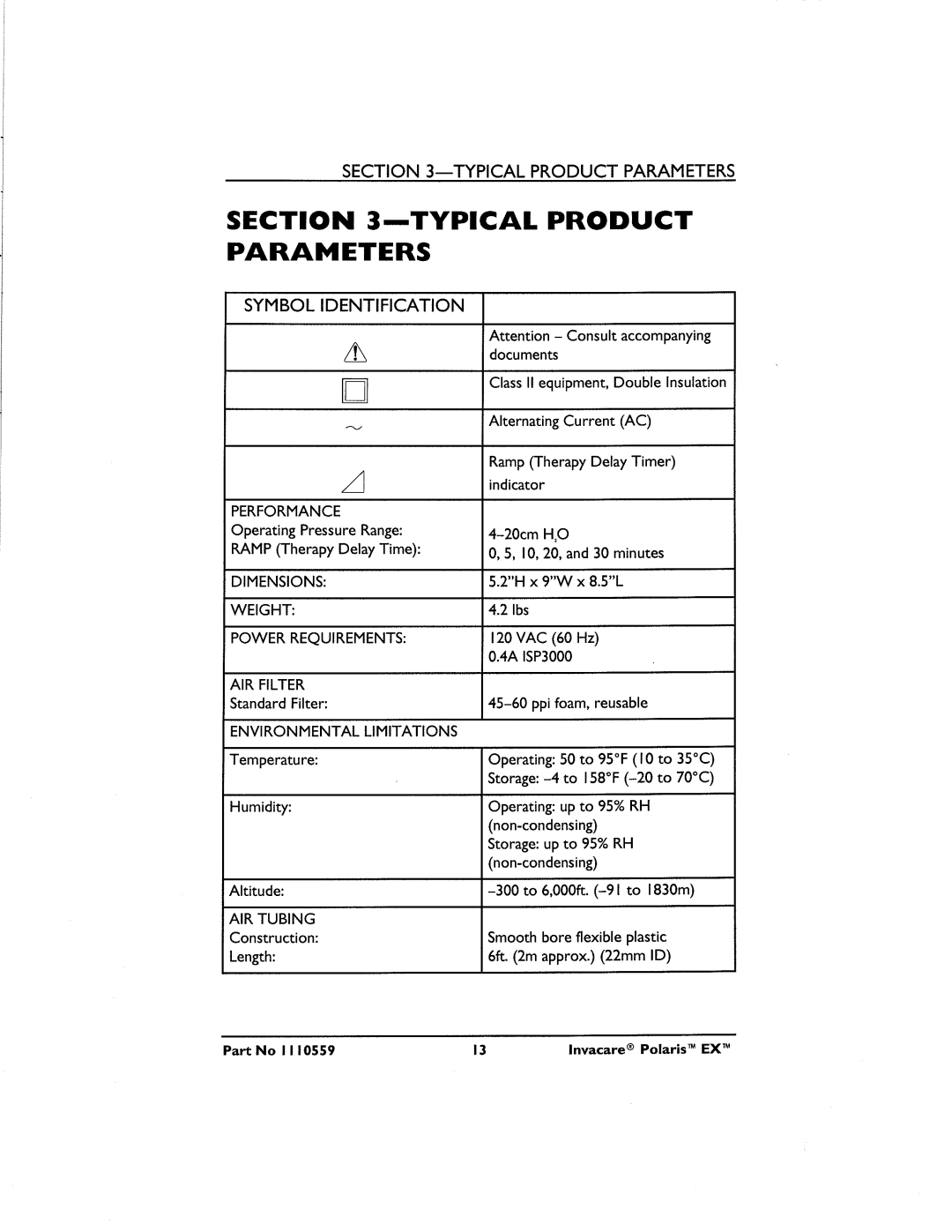 Invacare ISP3000 manual 